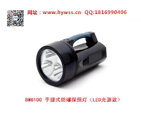 乐清海洋王BW6100手提式防爆探照灯（LED光源款）